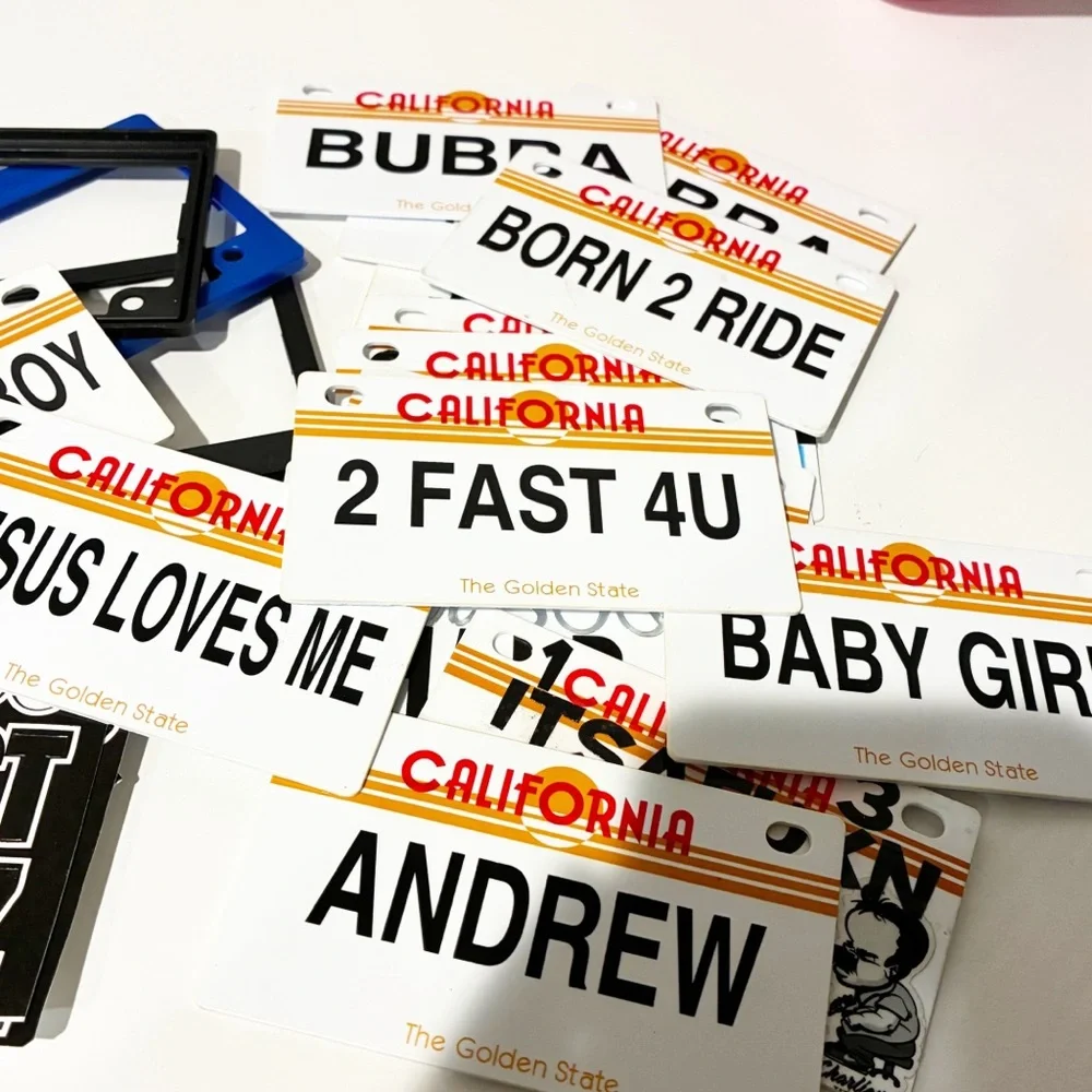 Vintage‎ Personalized California License Plates Lot Y2K